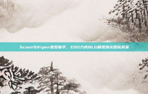 Scout与Viper默契联手，EDG力克BLG展现顶尖团队风采