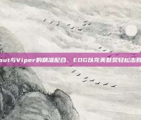 Scout与Viper的精准配合，EDG以完美默契轻松击败RW