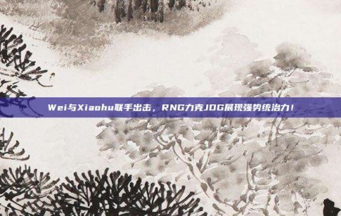 Wei与Xiaohu联手出击，RNG力克JDG展现强势统治力！