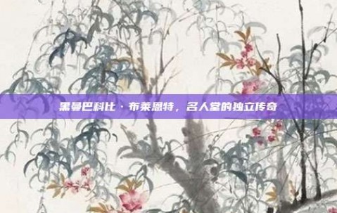 黑曼巴科比·布莱恩特，名人堂的独立传奇