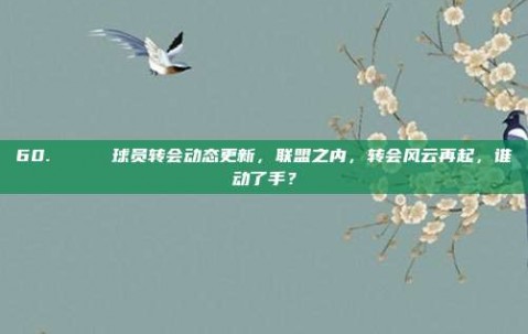 60. 🔄 球员转会动态更新，联盟之内，转会风云再起，谁动了手？