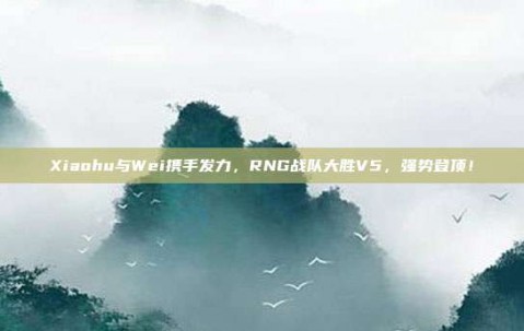 Xiaohu与Wei携手发力，RNG战队大胜V5，强势登顶！