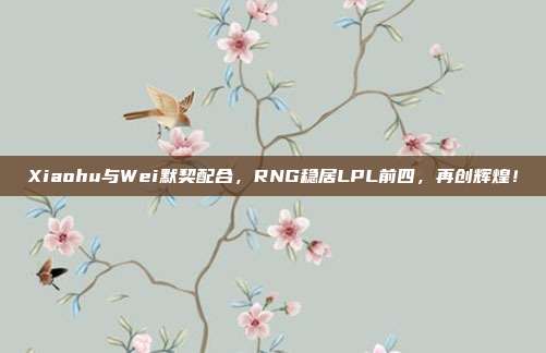 Xiaohu与Wei默契配合，RNG稳居LPL前四，再创辉煌！